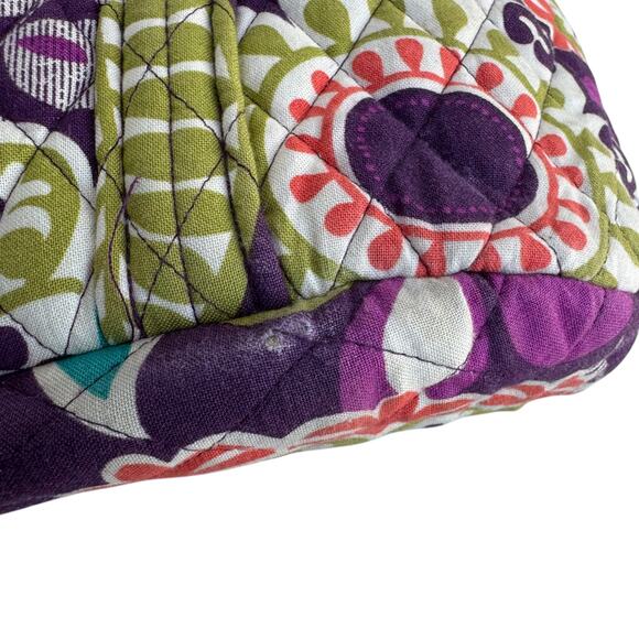 Vera Bradley Plum Crazy Large Multicolor Double-Handle Beach Tote Bag - Picture 11 of 16